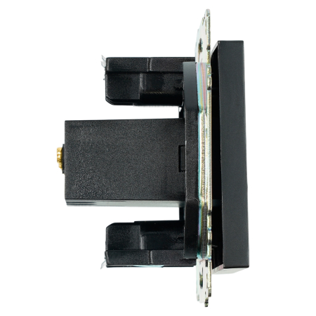 Розетка USB 2-местная (механизм), STEKKER GLS10-7115-05, 250B, 2,1А, серия Катрин, черный 39616