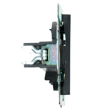 Розетка компьютерная 1-местная RJ-45 (механизм), STEKKER GLS00-7107-05, серия Катрин, черный 39613