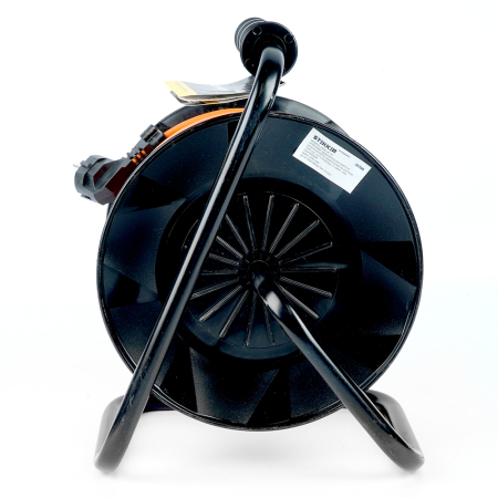 Удлинитель на пластиковой катушке Stekker STD02-41-50  50м, 4 гнезда с/з 3*1, оранжевый, серия Standart (UG) 39709