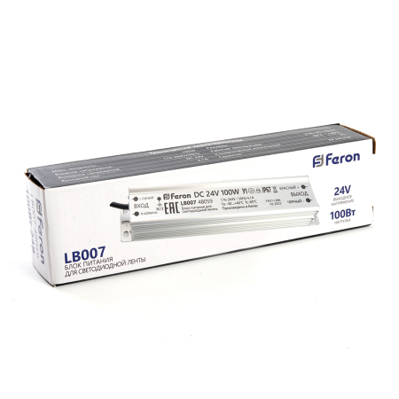 Трансформатор электронный для светодиодной ленты 100W 24V (драйвер), LB007 48059