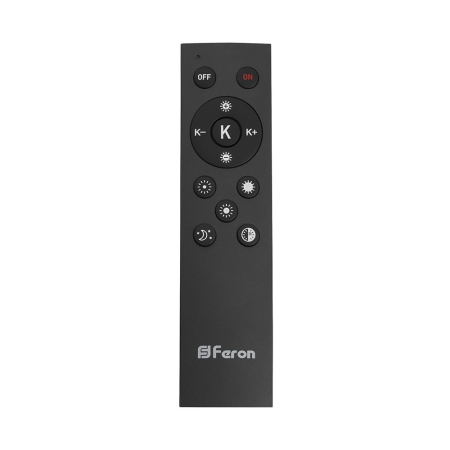 Светодиодный управляемый светильник Feron AL6240 “Simple matte” тарелка 80W 3000К-6500K черный 48073