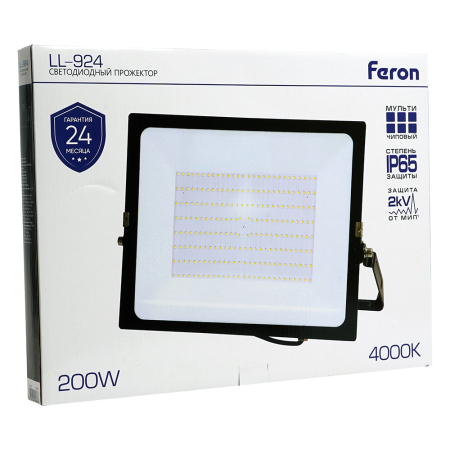 Светодиодный прожектор Feron LL-924 IP65 200W 4000K 48110