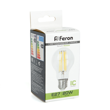 Лампа светодиодная Feron LB-620 Шар E27 20W 4000K 38246