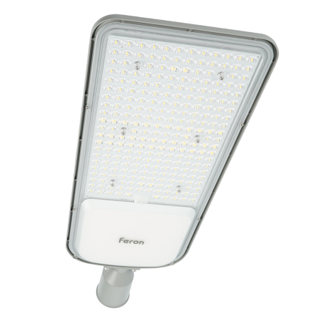 Светодиодный уличный консольный светильник Feron SP3050 200W 5000K 230V, серый 48170