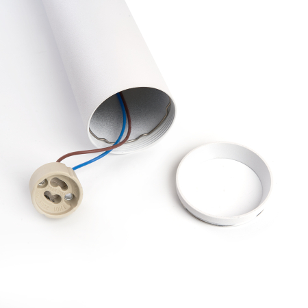 Светильник потолочный Feron ML1768 на подвесе  MR16 35W 230V, белый 55*200 48085