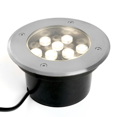 Светодиодный светильник тротуарный (грунтовый) Feron SP2803 9LED, 4000К ,10W, AC12V D160*H90mm,вн.диаметр:110mm,IP67 48347