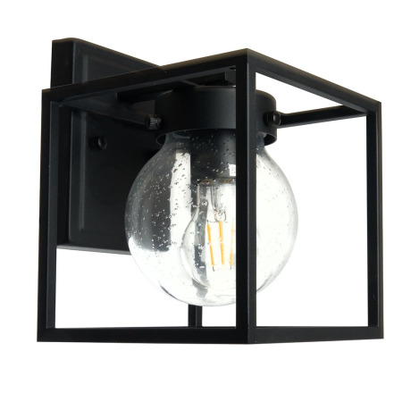 Светильник садово-парковый Feron PL701 на стену вниз  60W E27 230V, черный 48383