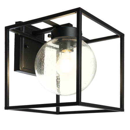 Светильник садово-парковый Feron PL711 на стену вниз  60W E27 230V, черный 48385