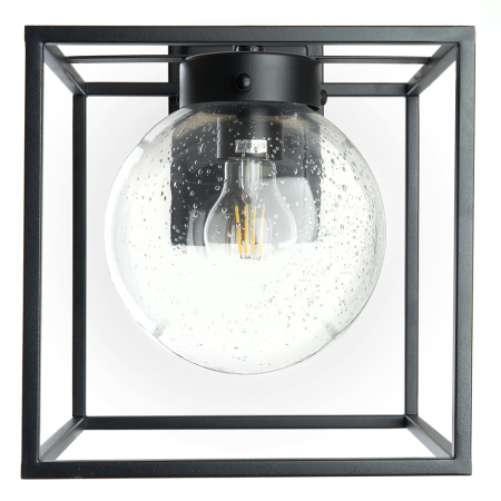 Светильник садово-парковый Feron PL711 на стену вниз  60W E27 230V, черный 48385