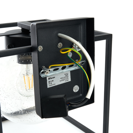Светильник садово-парковый Feron PL711 на стену вниз  60W E27 230V, черный 48385
