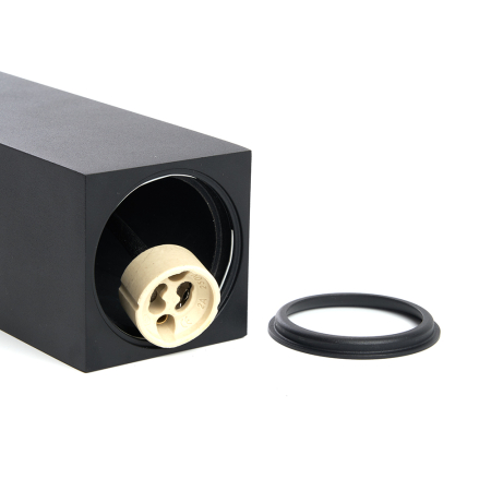 Светильник потолочный Feron ML1748  Barrel QUAD levitation на подвесе  MR16 35W 230V, черный 60*145 48431