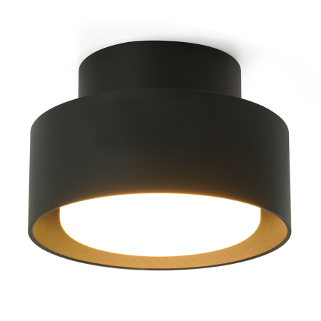 Светильник потолочный Feron HL367 Barrel AURA 12W, 230V, GX53, чёрный IP44 48406
