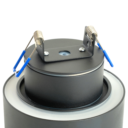 Светильник потолочный Feron HL367 Barrel AURA 12W, 230V, GX53, чёрный IP44 48406