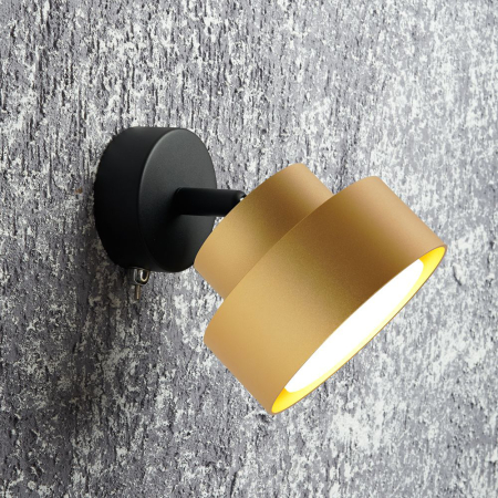 Светильник настенный HL3670 AURA 12W, 230V, GX53, золото 48414