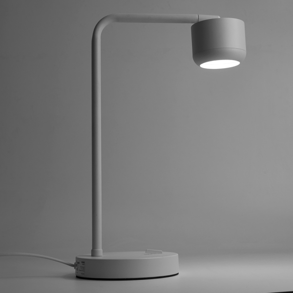 Светильник под лампу настольный Feron DE365 ECHO 12W, 230V, GX53, белый, с  антибликовой сеточкой 48405