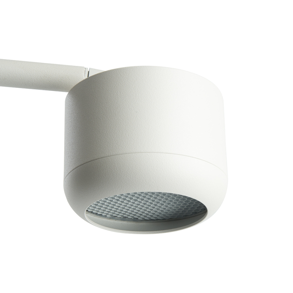Светильник под лампу настольный Feron DE365 ECHO 12W, 230V, GX53, белый, с  антибликовой сеточкой 48405