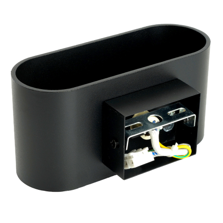 Светильник настенный Feron ML1780 Oval MR16 35W, 230V, G9,15W, чёрный IP20 48435