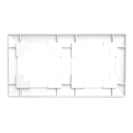 Рамка STEKKER, PFR00-7002-03 2-местная, серия Катрин, серебро 39798