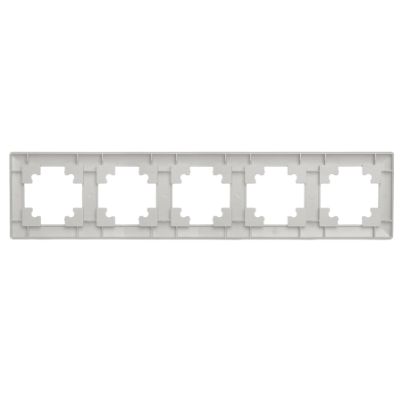 Рамка STEKKER, PFR00-7004-03 4-местная, серия Катрин, серебро 39800