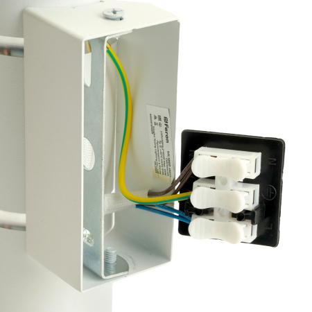 Светильник  настенный Feron ML1860 ZEN MR16 35W, 230V, 2*GU10, белый, хром IP20 48650
