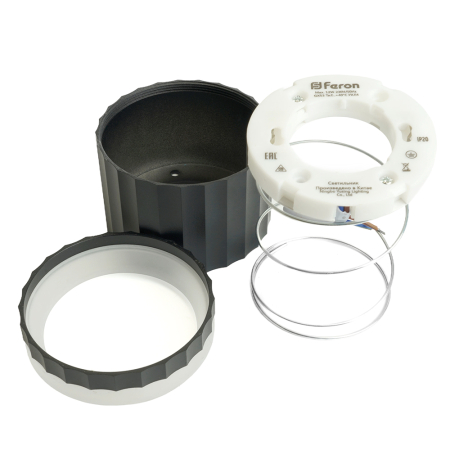 Светильник потолочный Feron HL369 12W, 230V, GX53, черный 48678
