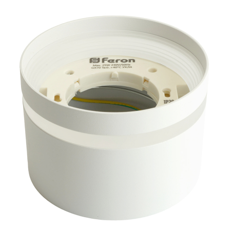 Светильник потолочный Feron HL372 25W, 230V, GX70, белый 48736