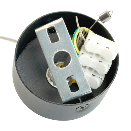 Светильник потолочный Feron HL4548 на подвесе GX53 12W 230V, черный 85*80 48749