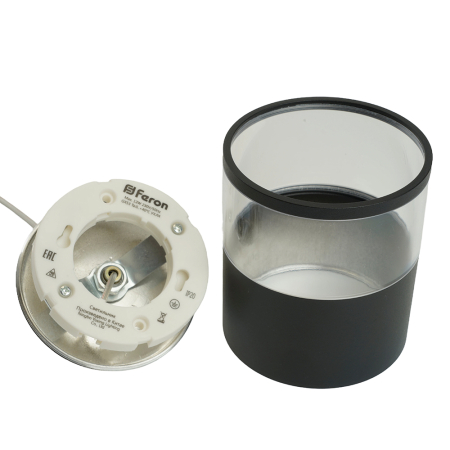 Светильник потолочный Feron HL4548 на подвесе GX53 12W 230V, черный 85*80 48749