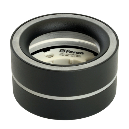 Светильник потолочный Feron HL455 12W, 230V, GX53, черный 48753