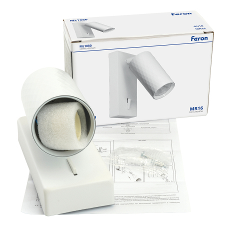 Светильник Feron PRISM ML1880   35W, 230V, GU10, белый 48799