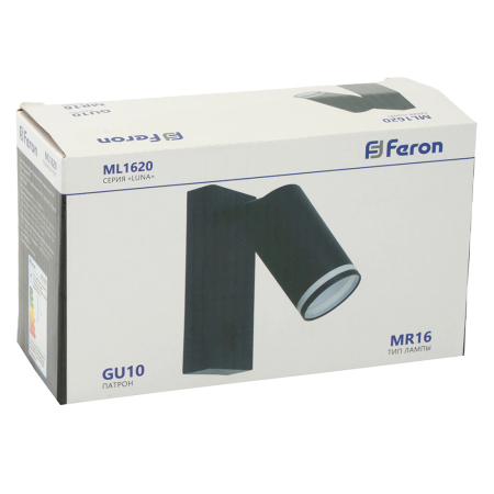 Светильник Feron LUNA ML1620 35W, 230V, GU10, чёрный 48810