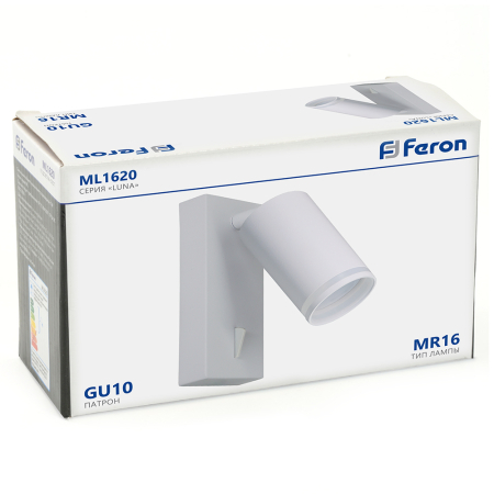 Светильник Feron LUNA ML1620   35W, 230V, GU10, белый 48811