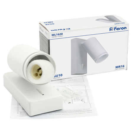 Светильник Feron LUNA ML1620   35W, 230V, GU10, белый 48811