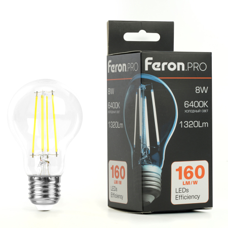 Лампа светодиодная Feron.PRO LB-1108 Шар E27 8W 175-265V 6400K 48894