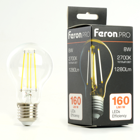 Лампа светодиодная Feron.PRO LB-1108 Шар E27 8W 175-265V 2700K 48892