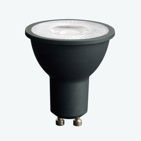 Лампа светодиодная Feron.PRO LB-1607 GU10 7W 175-265V 4000K  в черном корпусе 48955