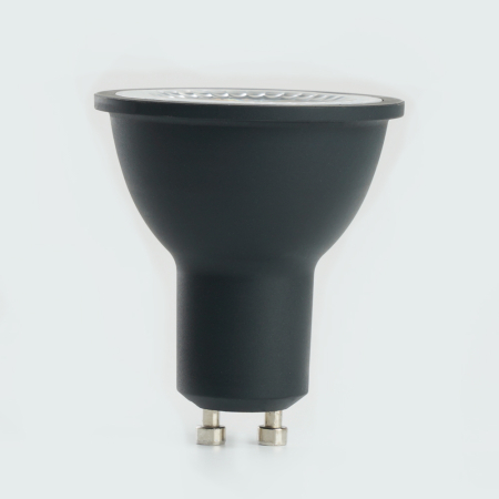 Лампа светодиодная Feron.PRO LB-1607 GU10 7W 175-265V 4000K  в черном корпусе 48955