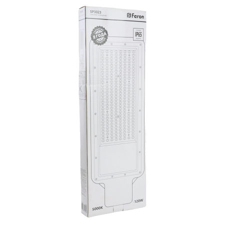 Светодиодный уличный консольный светильник Feron SP3023 120W 5000K 230V, серый 48966