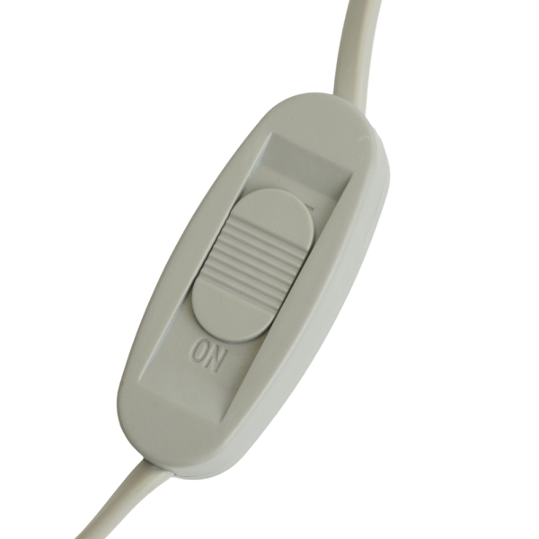 Сетевой шнур с выключателем, 230V 1,9м серый, KF-HK-1-2 51040