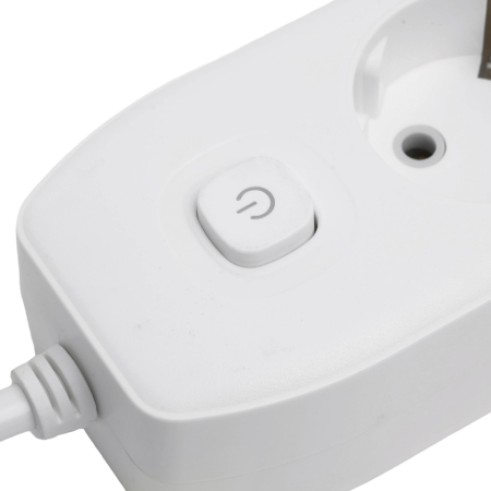 Удлинитель 3-местный c/з 3x1 мм2, 1,8 м, 250В, 10А, 2USB+1Type-C 2,4А, серия Home, белый STEKKER HM08-33-02 49970