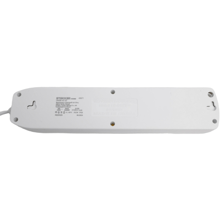 Удлинитель 4-местный c/з 3x1 мм2, 3 м, 250В, 10А, 2USB+1Type-C 2,4А, серия Home, белый STEKKER HM08-43-02 49978