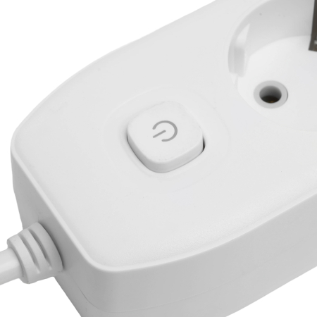 Удлинитель 4-местный c/з 3x1 мм2, 1,8 м, 250В, 10А, 2USB+1Type-C 2,4А, серия Home, белый STEKKER HM08-43-02 49971