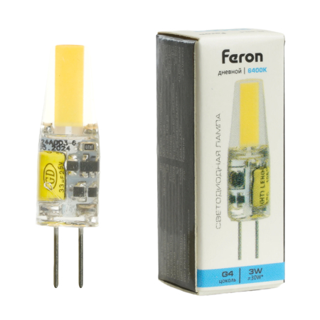 Лампа светодиодная Feron LB-420 G4 3W 12V 6400K 51172