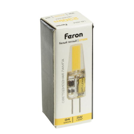 Лампа светодиодная Feron LB-420 G4 3W 12V 2700K 51170