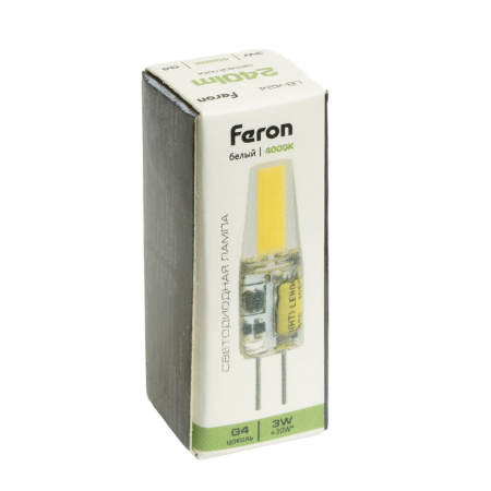 Лампа светодиодная Feron LB-420 G4 3W 12V 4000K 51171