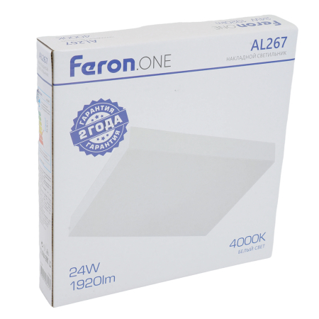 Светодиодный светильник Feron AL267 накладной 24W 4000K белый 51296