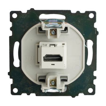 Розетка HDMI 2.1, Type A (механизм), серия Катрин, графит, GLS00-7118-06 50059