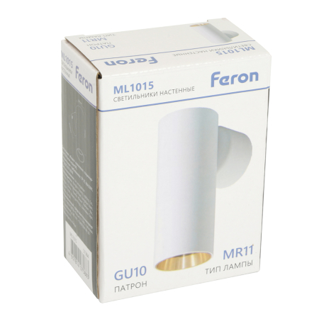 Светильник Feron ML1015 настенно-потолочный под лампу GU10, белый + золото 51384