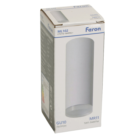 Светильник потолочный Feron ML102 Barrel MR11 GU10 35W 230V, черный 51389