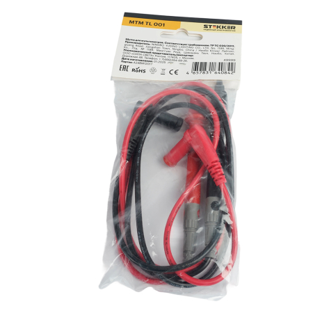 MTM TL 101 Щупы для мультиметров 10А, медь, красный/черный 49999